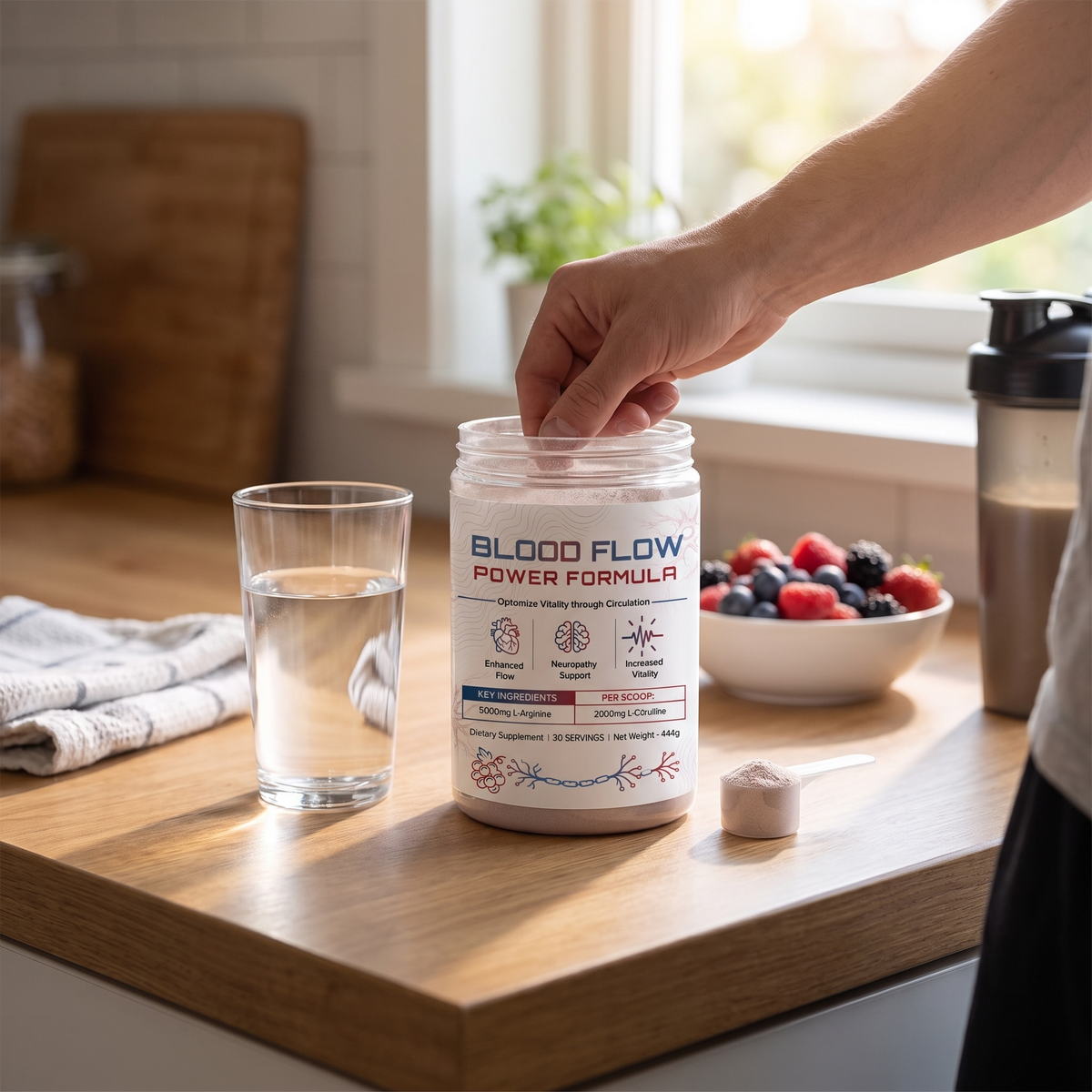 Blood Flow Power Formula Drink Powder lifestyle