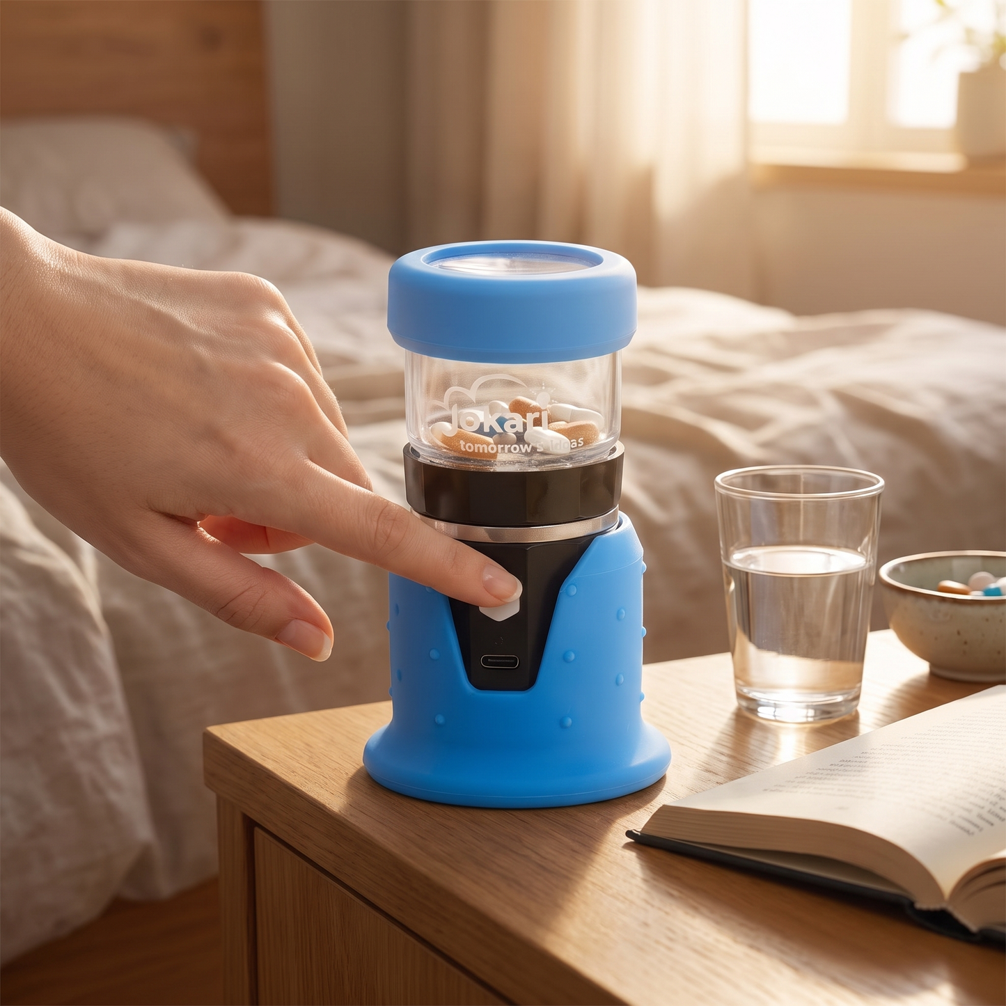 One Touch Electric Pill Grinder lifestyle