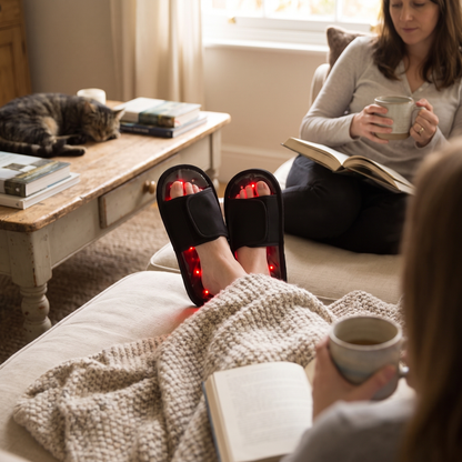 Pain Relieving LED Slippers lifestyle