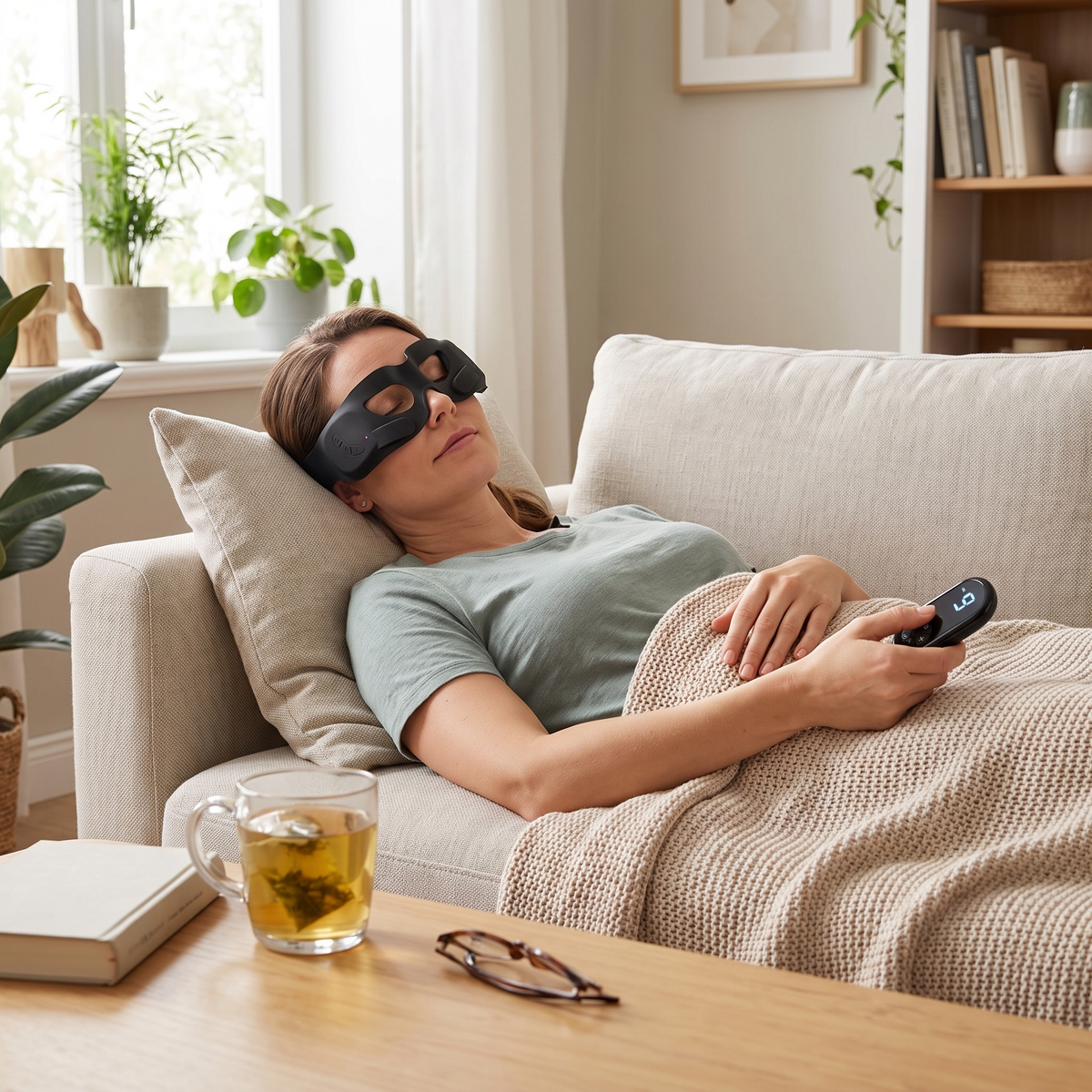 EMS & Heat Therapy Silicone Eye Mask lifestyle