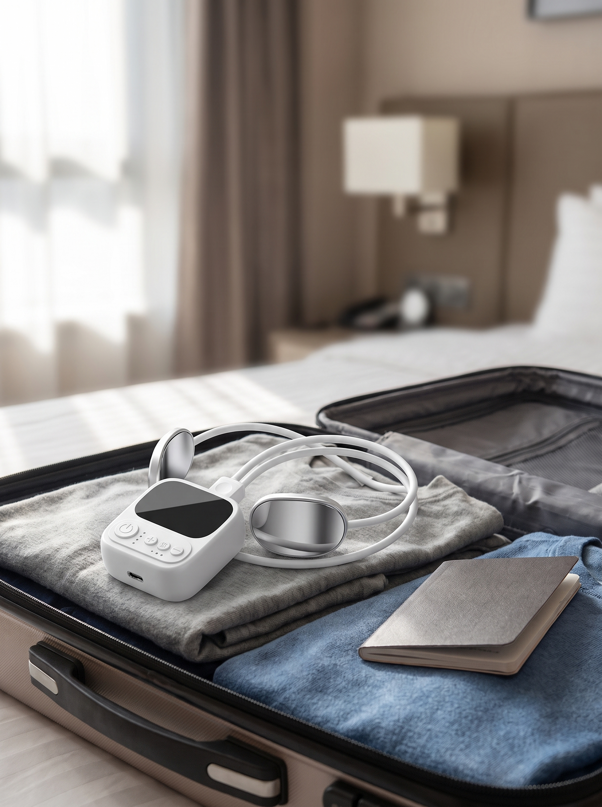 Folds away, ready to travel