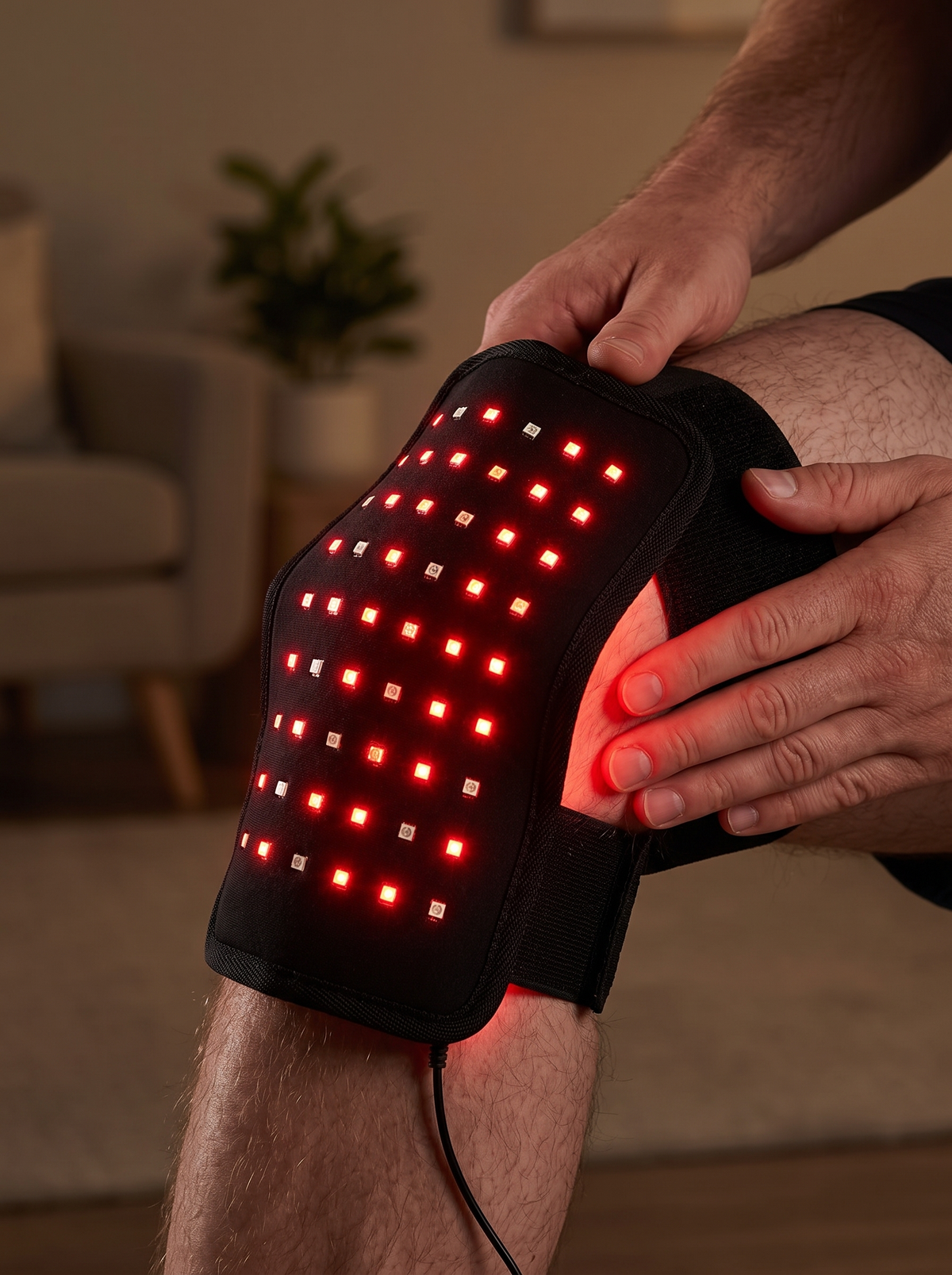 Sixty LEDs across the pad