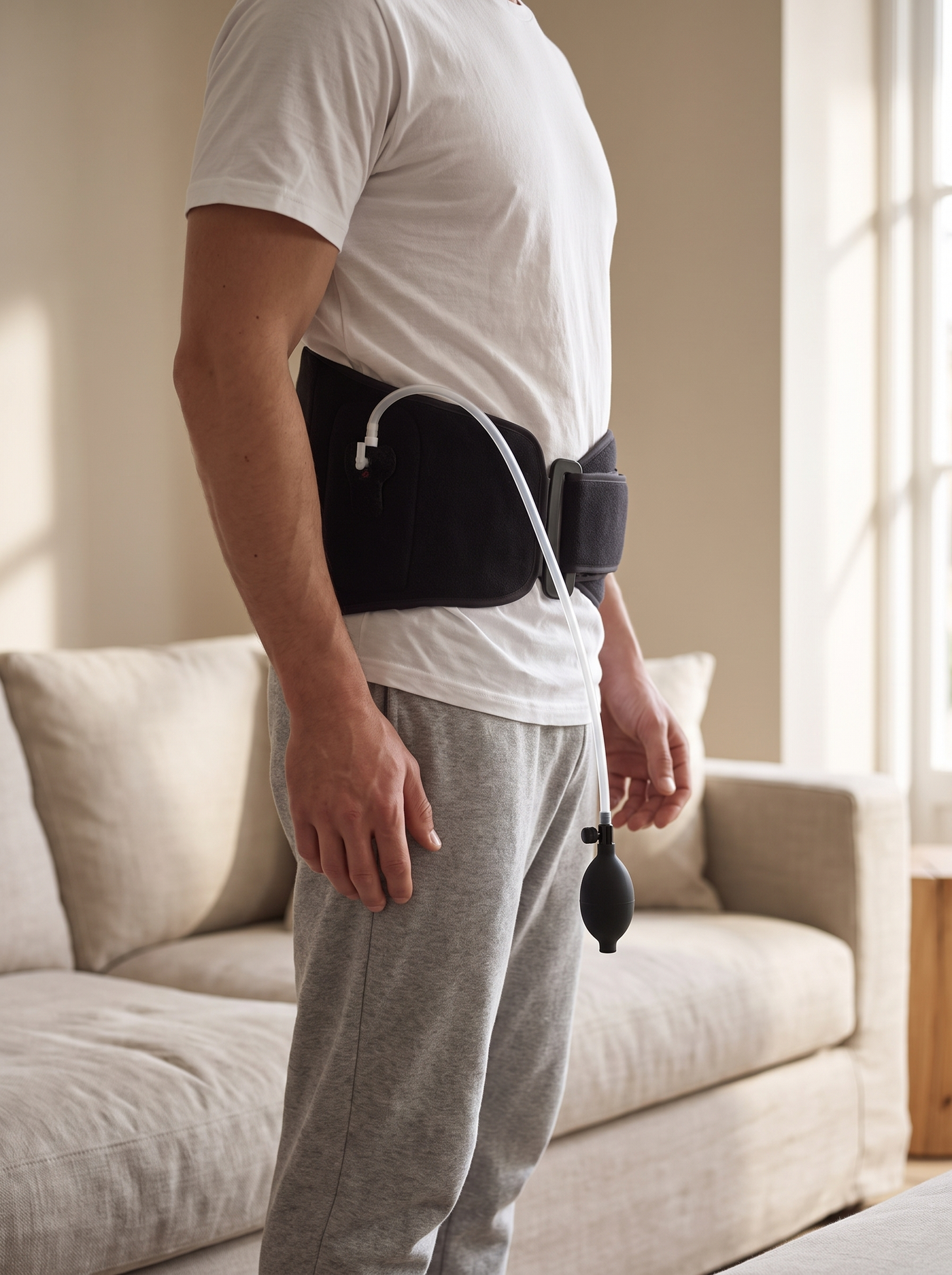 Heat or cold, held securely in place
