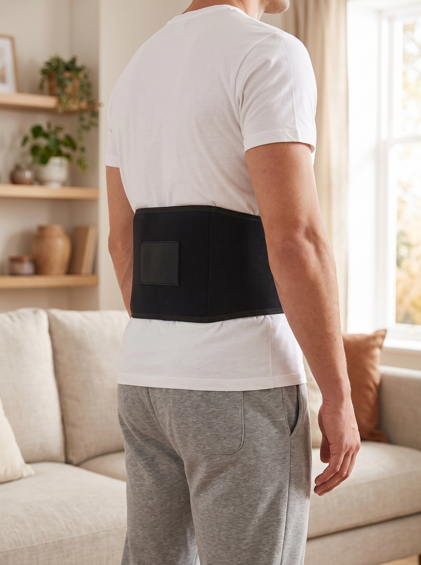 Instant Cool Relief Wrap worn on the lower back