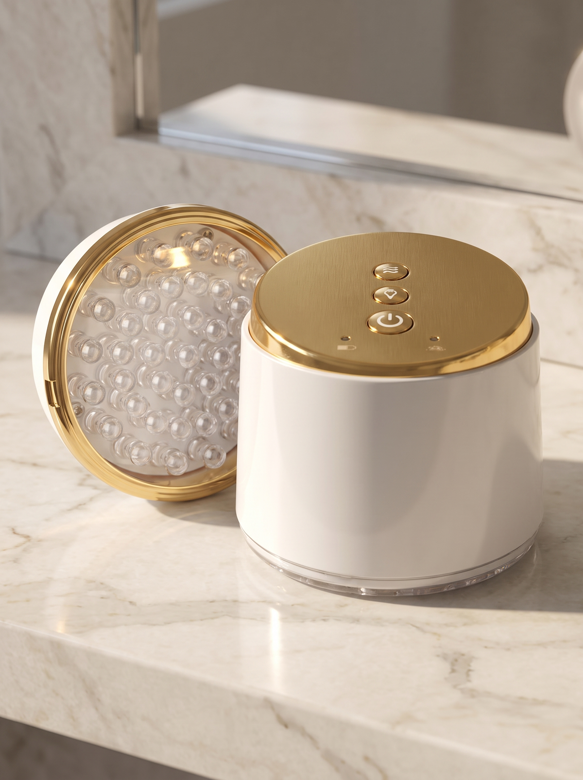 A rotating skincare toolkit