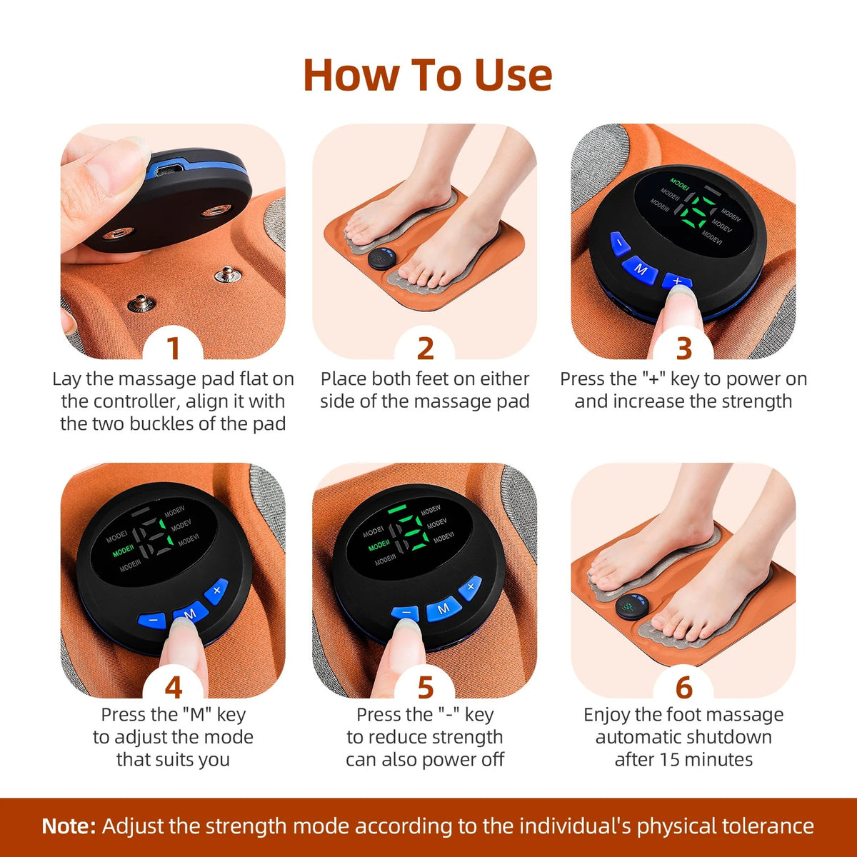 Foldable EMS Acupressure Foot Mat