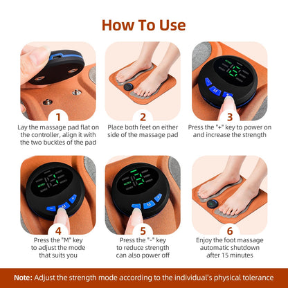 Foldable EMS Acupressure Foot Mat